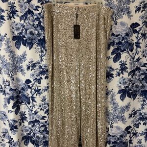 Cable & Gauge Sequin Top in Silver